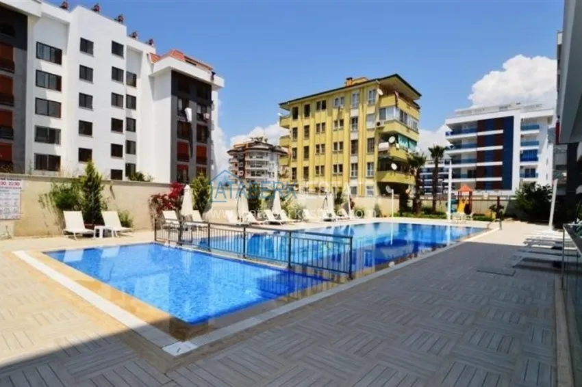 Apartament w Kestel z meblami i widokiem na morze w luksusowym kompleksie 2 