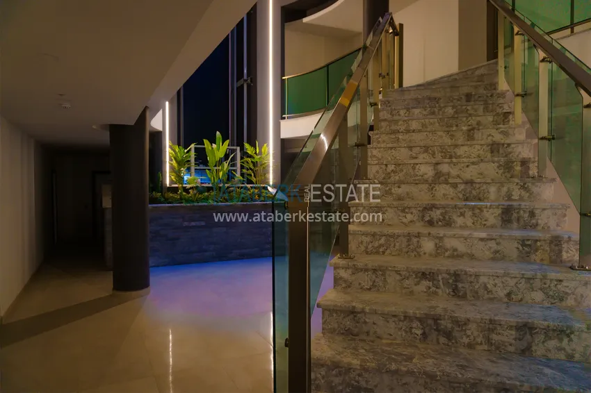Apartament w Kargicaku z widokiem na morze w kompleksie na pierwszej linii brzegowej 33 