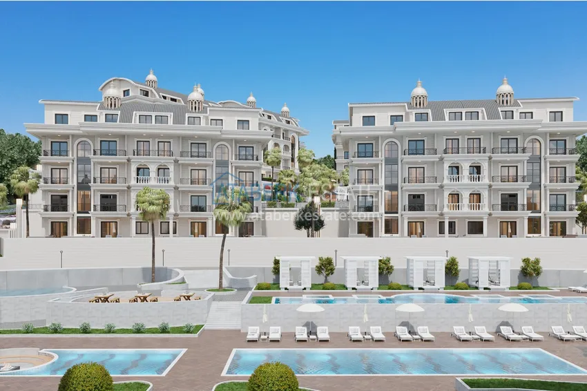 Unikalny projekt kompleksu mieszkalnego w rejonie Turkler - Alanya 7 