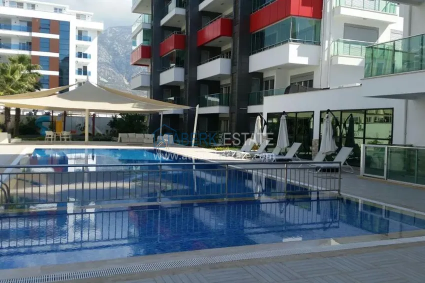 Apartament w Kestel z meblami i widokiem na morze w luksusowym kompleksie 4 