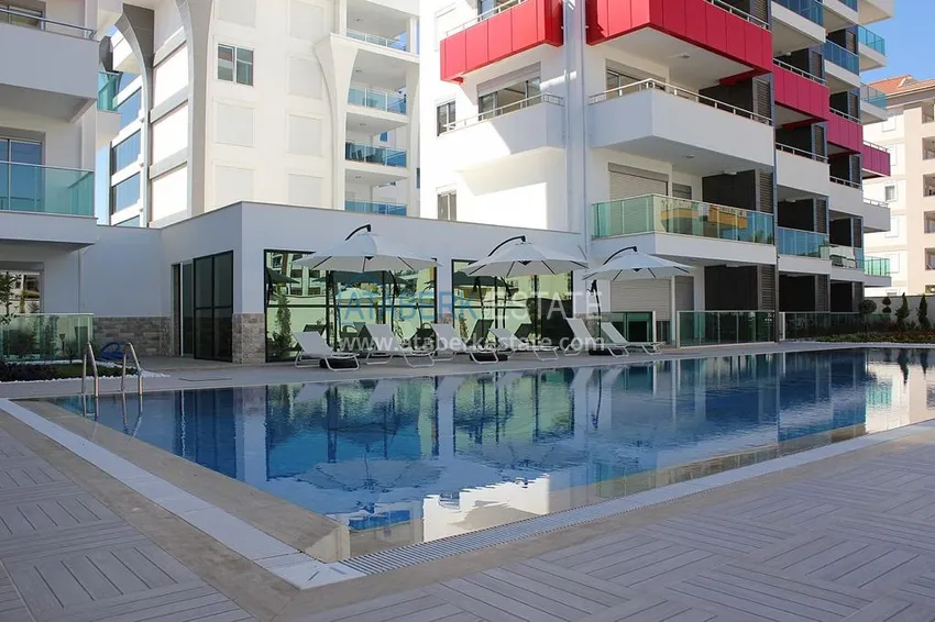 Apartament w Kestel z meblami i widokiem na morze w luksusowym kompleksie 5 