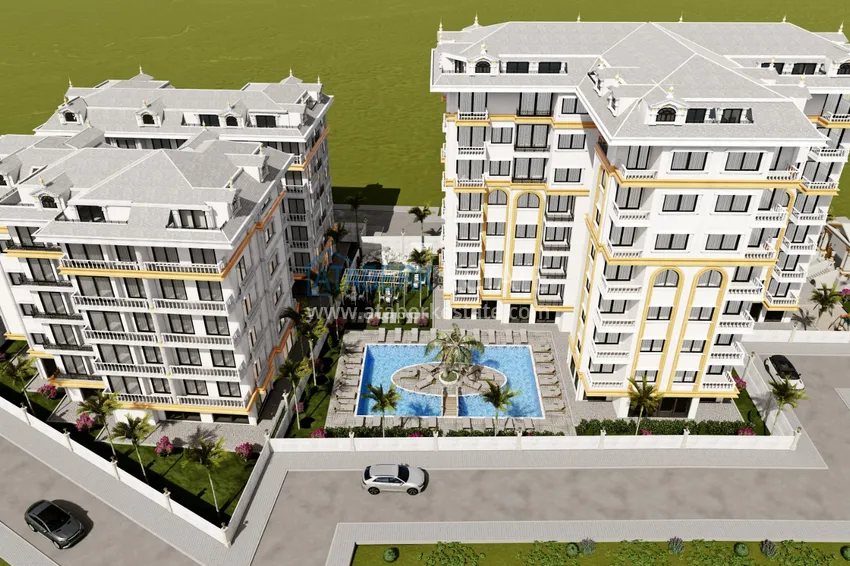 Nowa atrakcyjna inwestycja inwestycyjna w centrum Alanyi - okolice plaży Keykubat 4 