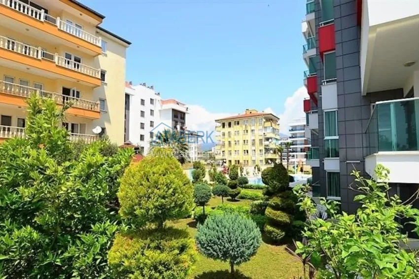 Apartament w Kestel z meblami i widokiem na morze w luksusowym kompleksie 9 
