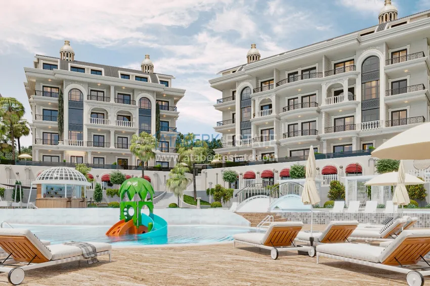 Unikalny projekt kompleksu mieszkalnego w rejonie Turkler - Alanya 11 
