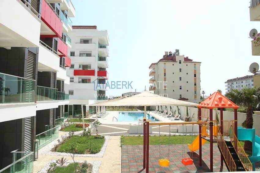 Apartament w Kestel z meblami i widokiem na morze w luksusowym kompleksie 11 