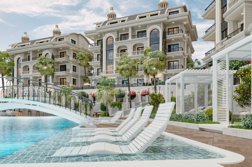 Unikalny projekt kompleksu mieszkalnego w rejonie Turkler - Alanya 12 