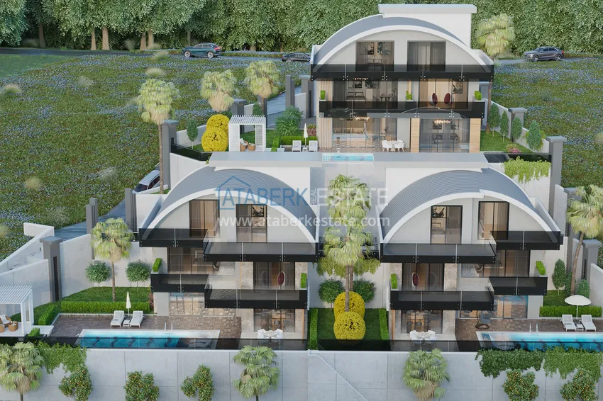 Nowy projekt w Alanyi - kompleks elitarnych willi z panoramicznym widokiem 2 