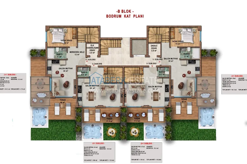 Kupuj taniej Unikalny projekt kompleksu mieszkalnego w rejonie Turkler - Alanya 6 