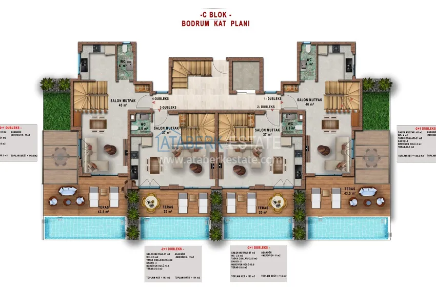 Kupuj taniej Unikalny projekt kompleksu mieszkalnego w rejonie Turkler - Alanya 10 