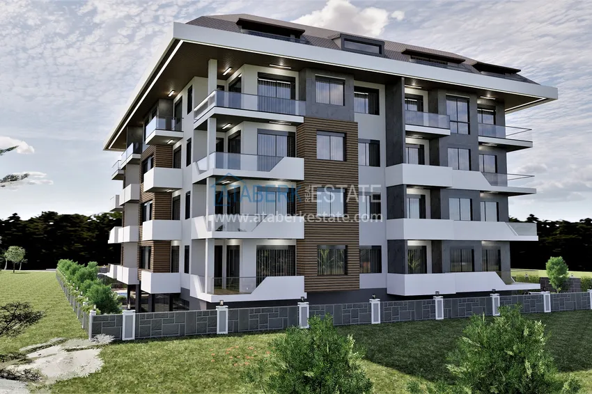 Projekt kompleksu mieszkalnego w budowie w dzielnicy Alanya — Oba 16 