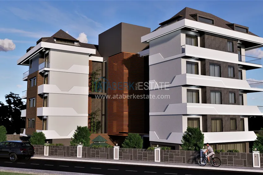 Projekt kompleksu mieszkalnego w budowie w dzielnicy Alanya — Oba 20 