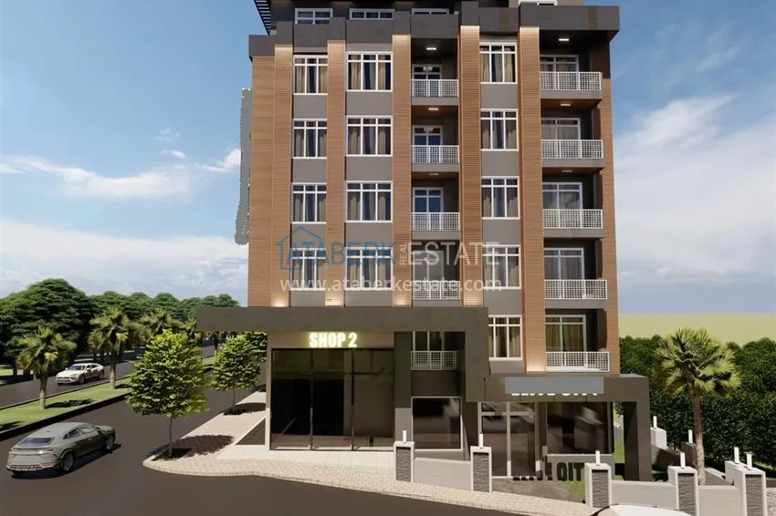 Apartamenty w centrum Alanyi - plaża Keykubat w nowym kompleksie mieszkalnym 5 