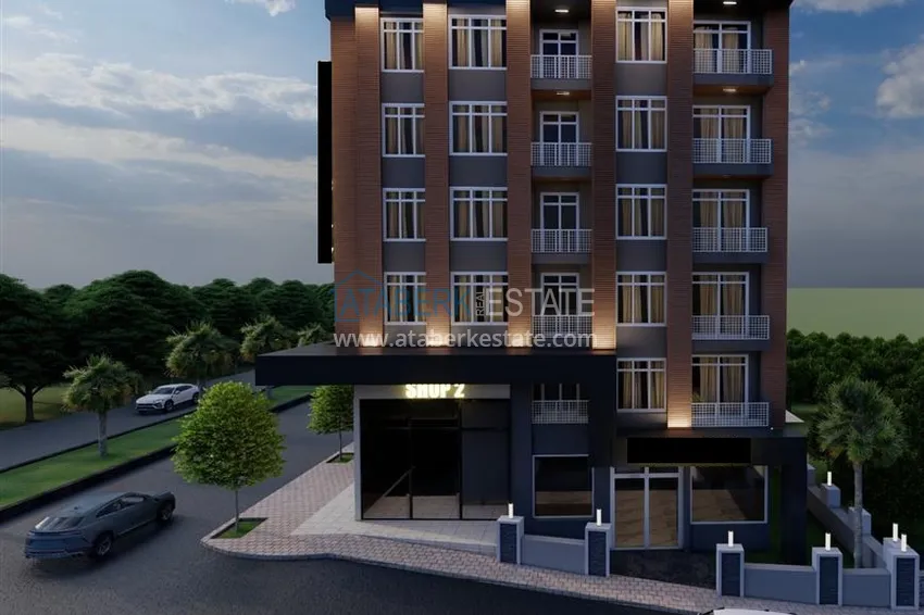 Apartamenty w centrum Alanyi - plaża Keykubat w nowym kompleksie mieszkalnym 6 