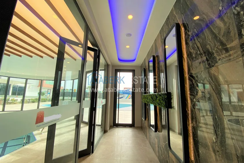 Apartament w Mahmutlar z meblami i widokiem na morze, przy plaży 11 