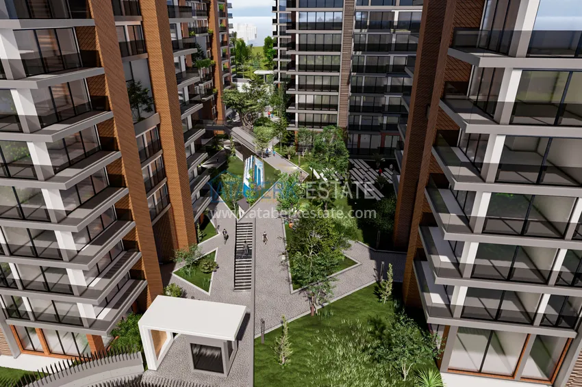 Nowy duży projekt kompleksu mieszkalnego w Antalyi - Altintash 9 