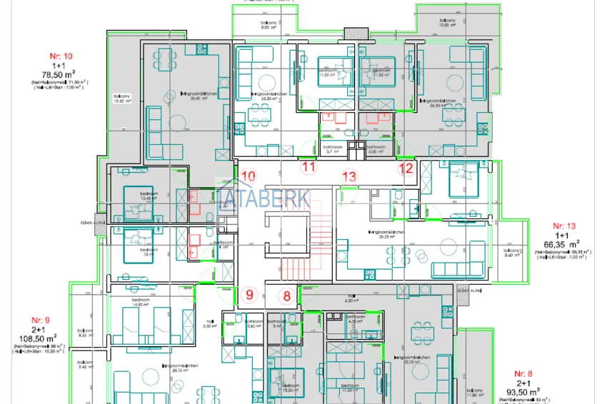 Kupuj taniej Apartamenty od dewelopera w centrum Alanyi w nowoczesnym kompleksie mieszkalnym  3 