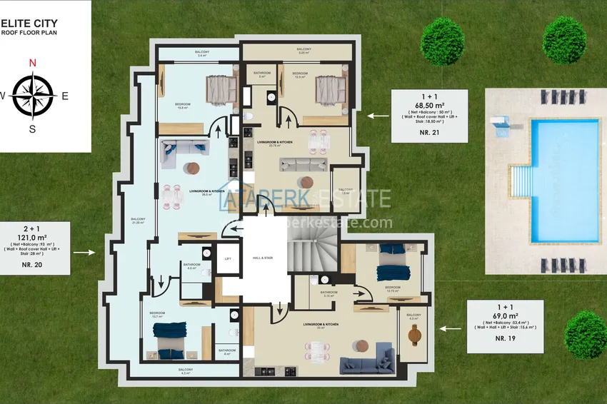 Kupuj taniej Apartamenty w centrum Alanyi - plaża Keykubat w nowym kompleksie mieszkalnym 3 