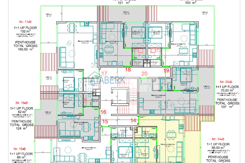 Kupuj taniej Apartamenty od dewelopera w centrum Alanyi w nowoczesnym kompleksie mieszkalnym  7 