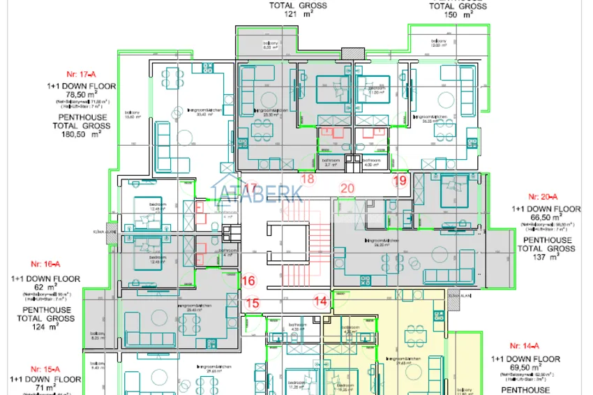 Kupuj taniej Apartamenty od dewelopera w centrum Alanyi w nowoczesnym kompleksie mieszkalnym  6 