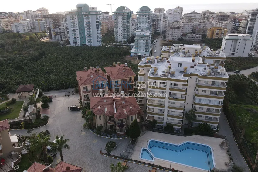 Apartament z 2 sypialniami w Mahmutlar z otwartym widokiem  2 