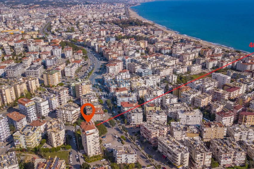 Czteropokojowe mieszkanie w centrum Alanyi w nowoczesnej rezydencji 3 