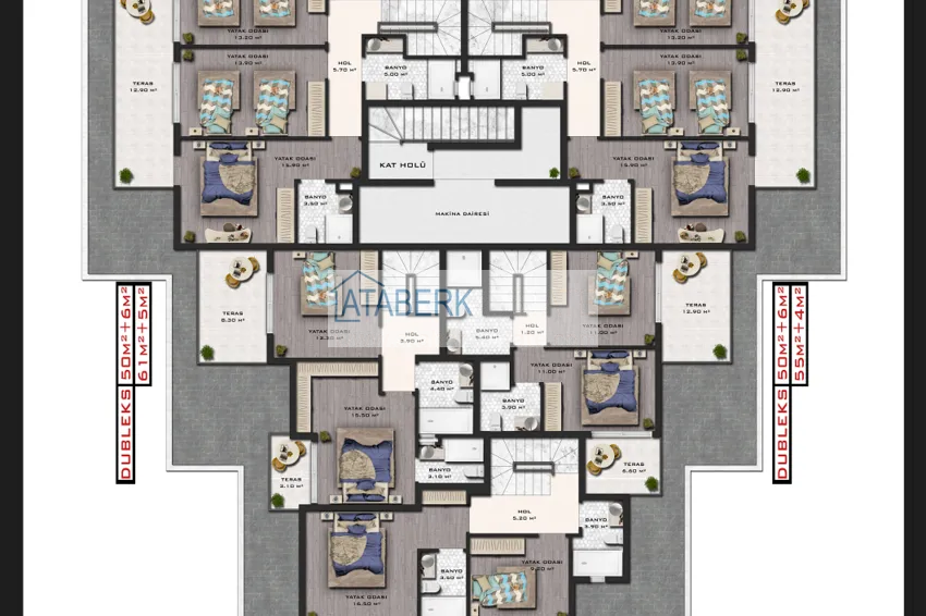 Kupuj taniej Apartamenty od dewelopera w Mahmutlar, Alanya - z prawem do obywatelstwa  3 