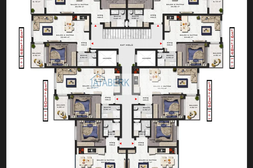 Kupuj taniej Apartamenty od dewelopera w Mahmutlar, Alanya - z prawem do obywatelstwa  4 