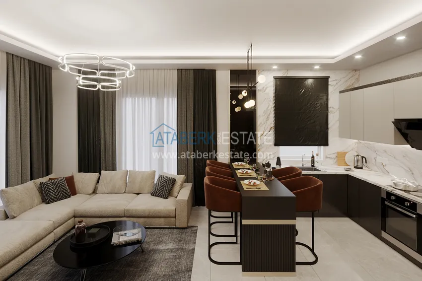 Kupuj  Apartament i penthouse w Alanyi - dzielnica Tosmur, od inwestora w kompleksie w trakcie budowy 1 