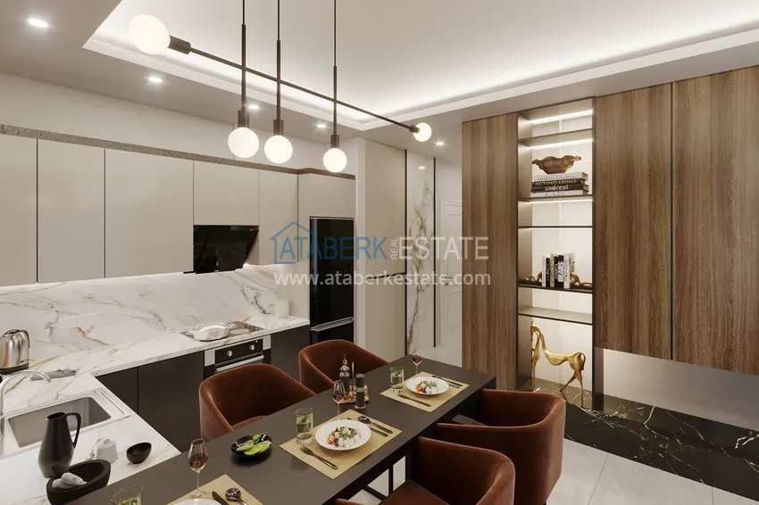Kupuj  Apartament i penthouse w Alanyi - dzielnica Tosmur, od inwestora w kompleksie w trakcie budowy 3 