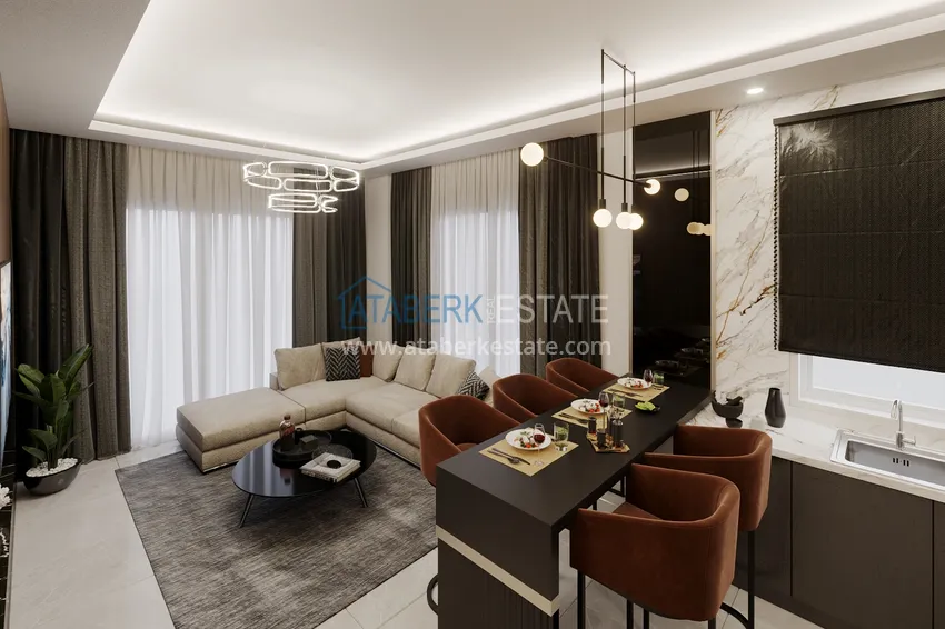 Kupuj  Apartament i penthouse w Alanyi - dzielnica Tosmur, od inwestora w kompleksie w trakcie budowy 6 