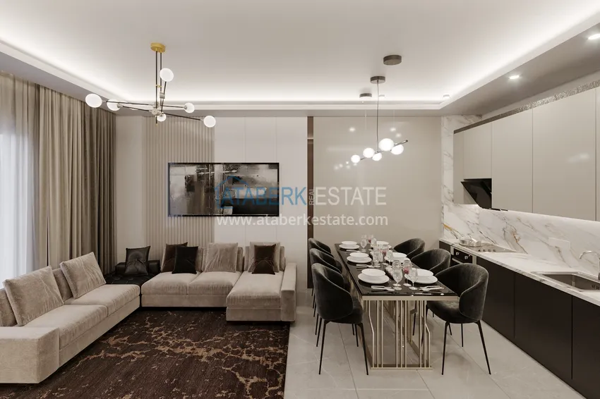 Kupuj  Apartament i penthouse w Alanyi - dzielnica Tosmur, od inwestora w kompleksie w trakcie budowy 8 