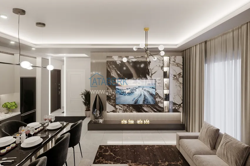 Kupuj  Apartament i penthouse w Alanyi - dzielnica Tosmur, od inwestora w kompleksie w trakcie budowy 15 
