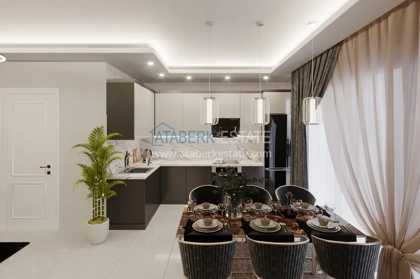 Kupuj  Apartament i penthouse w Alanyi - dzielnica Tosmur, od inwestora w kompleksie w trakcie budowy 24 