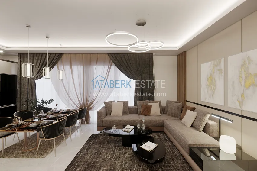 Kupuj  Apartament i penthouse w Alanyi - dzielnica Tosmur, od inwestora w kompleksie w trakcie budowy 25 