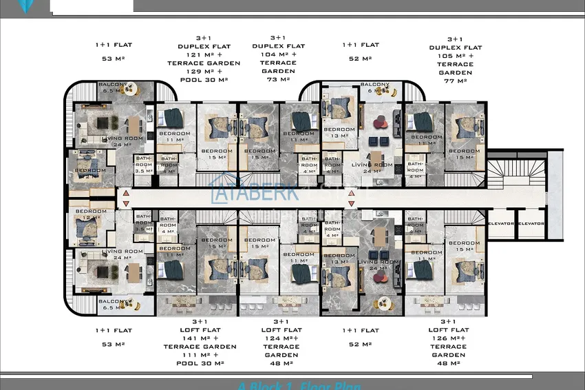 Kupuj taniej Nowy kompleks mieszkaniowy w dzielnicy Oba, Alanya. Apartamenty od dewelopera  4 
