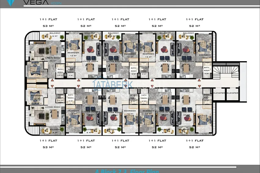 Kupuj taniej Nowy kompleks mieszkaniowy w dzielnicy Oba, Alanya. Apartamenty od dewelopera  5 