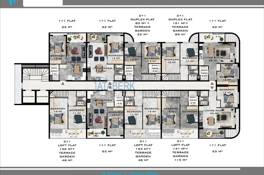 Kupuj taniej Nowy kompleks mieszkaniowy w dzielnicy Oba, Alanya. Apartamenty od dewelopera  8 