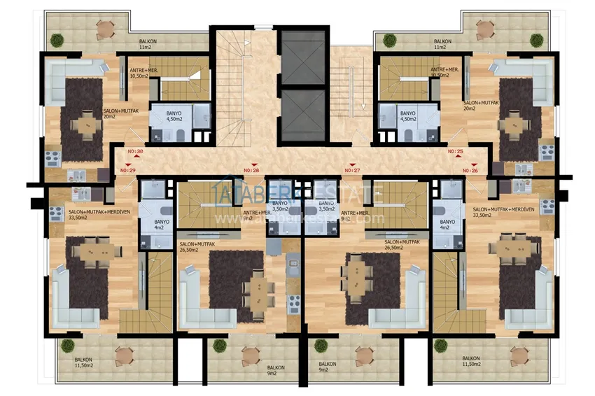 Kupuj taniej Komfortowy kompleks mieszkalny w Alanyi - centrum Mahmutlar  1 
