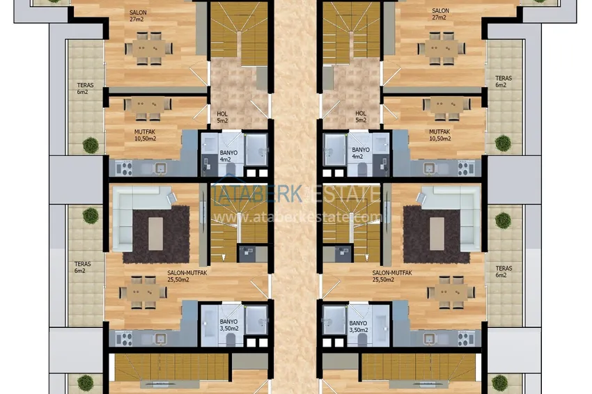 Kupuj taniej Apartamenty od dewelopera w Alanyi - nowoczesny kompleks mieszkalny w centrum Mahmutlar 5