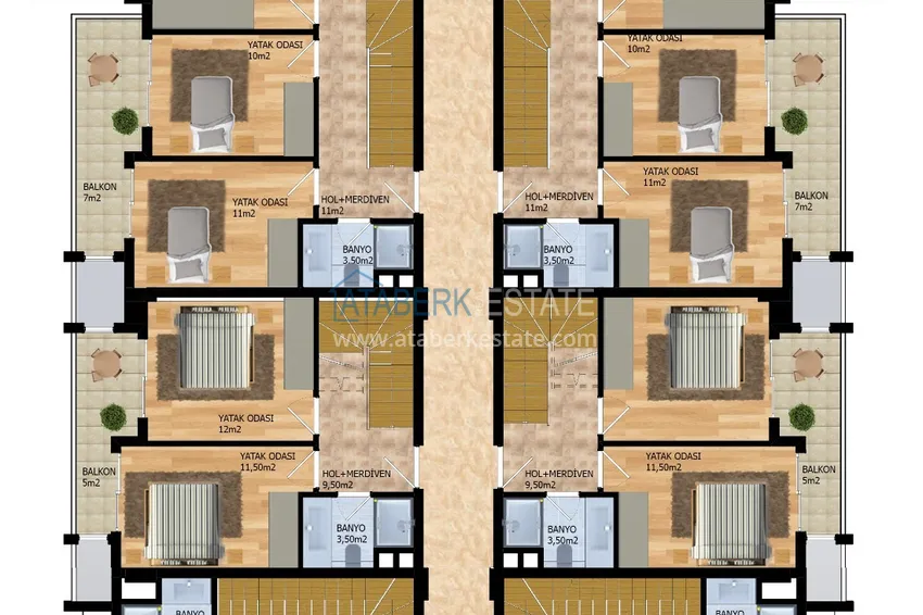 Kupuj taniej Apartamenty od dewelopera w Alanyi - nowoczesny kompleks mieszkalny w centrum Mahmutlar 6