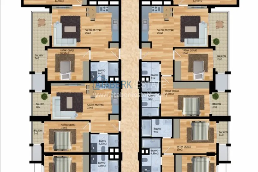 Kupuj taniej Apartamenty od dewelopera w Alanyi - nowoczesny kompleks mieszkalny w centrum Mahmutlar 8