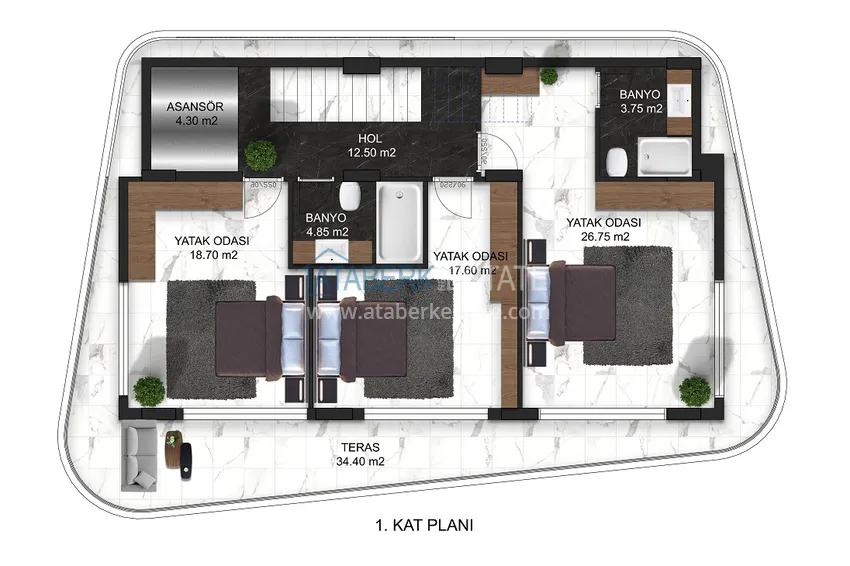 Kupuj taniej Nowy luksusowy projekt w centrum Alanyi od dewelopera! Obywatelstwo jest gwarantowane  3 