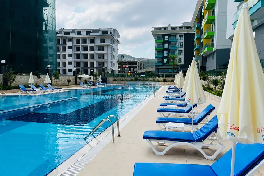 Nowy umeblowany apartament 1+1 z widokiem na morze — Kargicak, Alanya, od właściciela 3 