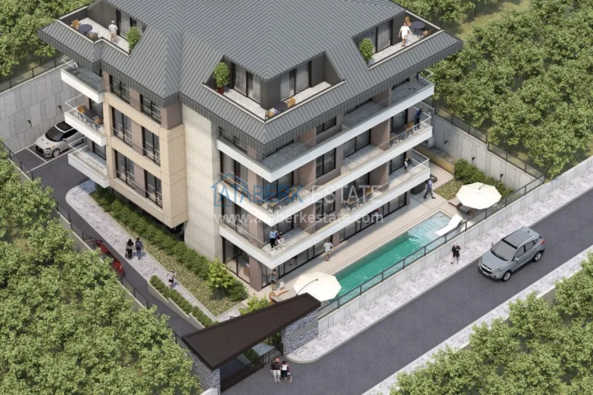 Apartamenty z widokiem na morze od dewelopera w centrum Alanyi — Plaża Kleopatra  3 