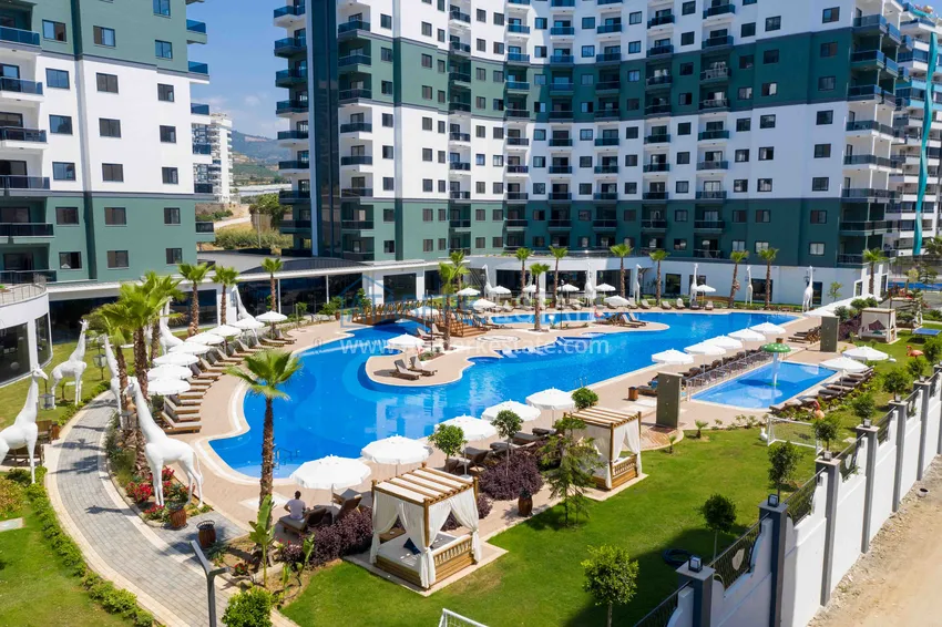 Mieszkanie do wynajęcia w Alanya — Mahmutlar w luksusowej rezydencji A59 1 