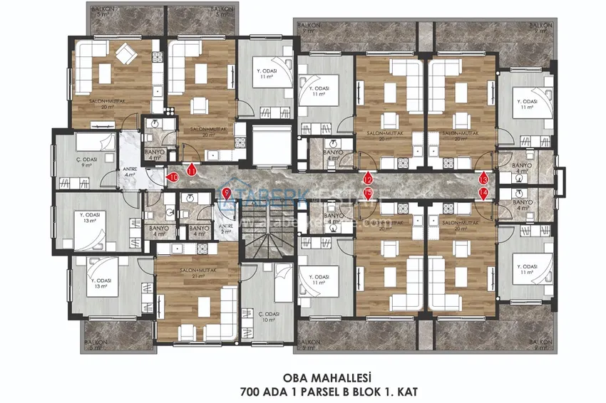 Kupuj taniej Apartamenty od dewelopera w nowym kompleksie butikowym - dzielnica Oba, Alanya 1 