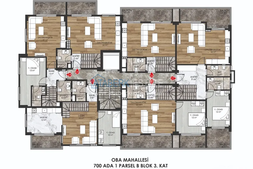 Kupuj taniej Apartamenty od dewelopera w nowym kompleksie butikowym - dzielnica Oba, Alanya 3 