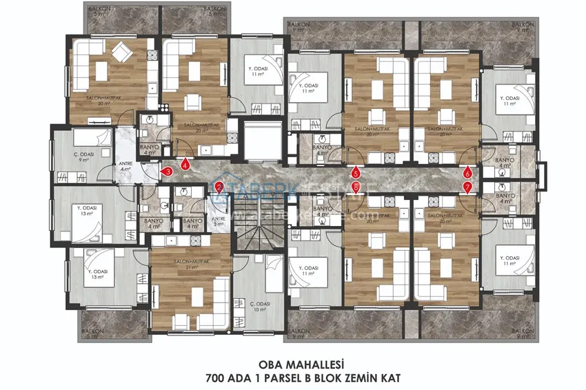 Kupuj taniej Apartamenty od dewelopera w nowym kompleksie butikowym - dzielnica Oba, Alanya 6 