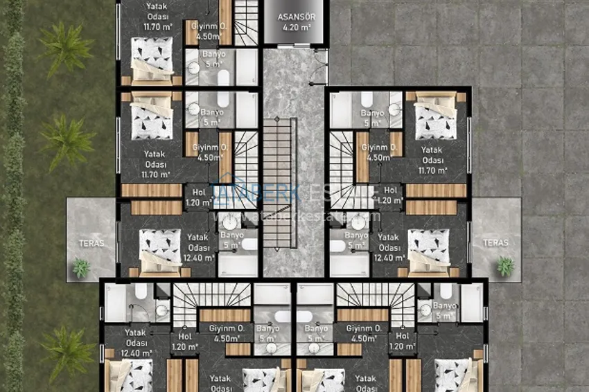 Kupuj taniej Nowy oryginalny projekt kompleksu mieszkalnego w dzielnicy Kargicak 14 