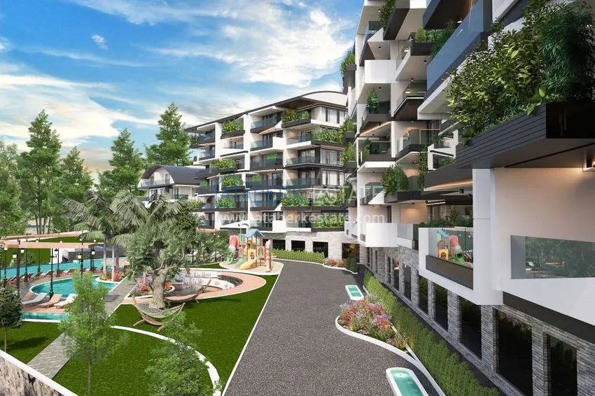 Nowy oryginalny projekt kompleksu mieszkalnego w dzielnicy Kargicak 9 